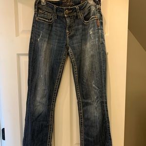 Silver bootcut jeans